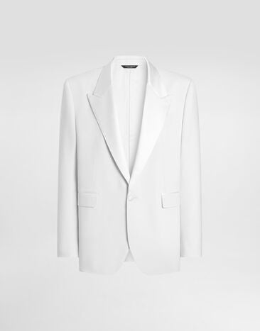 Dolce & Gabbana Palermo single-breasted tuxedo jacket in virgin wool Dolce & Gabbana Palermo single-breasted tuxedo jacket in virgin wool G2VN6TGK464