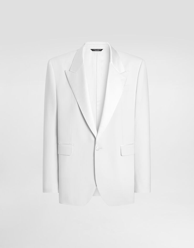 Dolce & Gabbana Palermo single-breasted tuxedo jacket in virgin wool Dolce & Gabbana Palermo single-breasted tuxedo jacket in virgin wool G2VN6TGK464