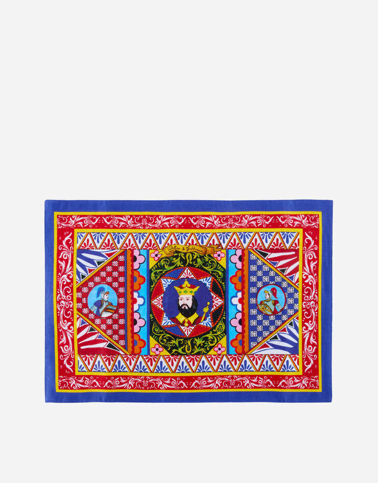 Dolce & Gabbana Набор из сервировочной скатерки и салфетки из льна разноцветный TCGS04TCADN