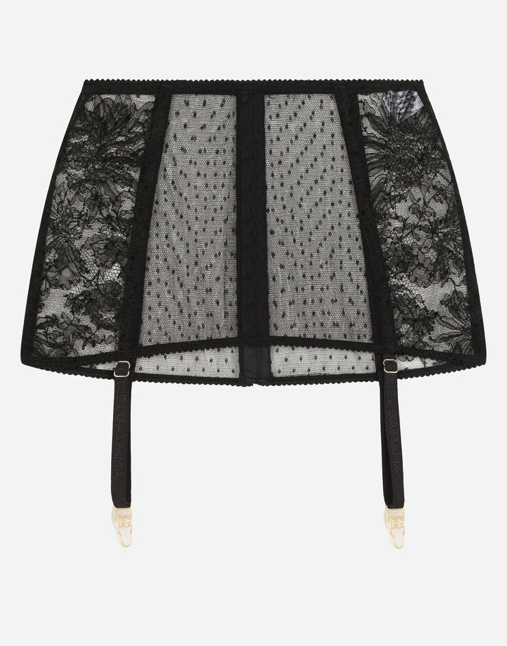 Dolce & Gabbana Lace shaper suspenders Black O4A30TONL28
