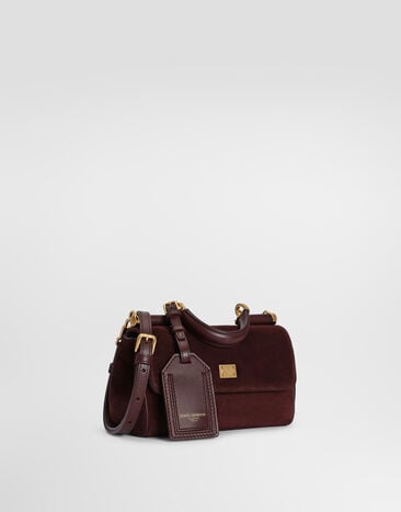 Dolce & Gabbana Mini My Sicily handbag in split leather Bordeaux BB7864BO903