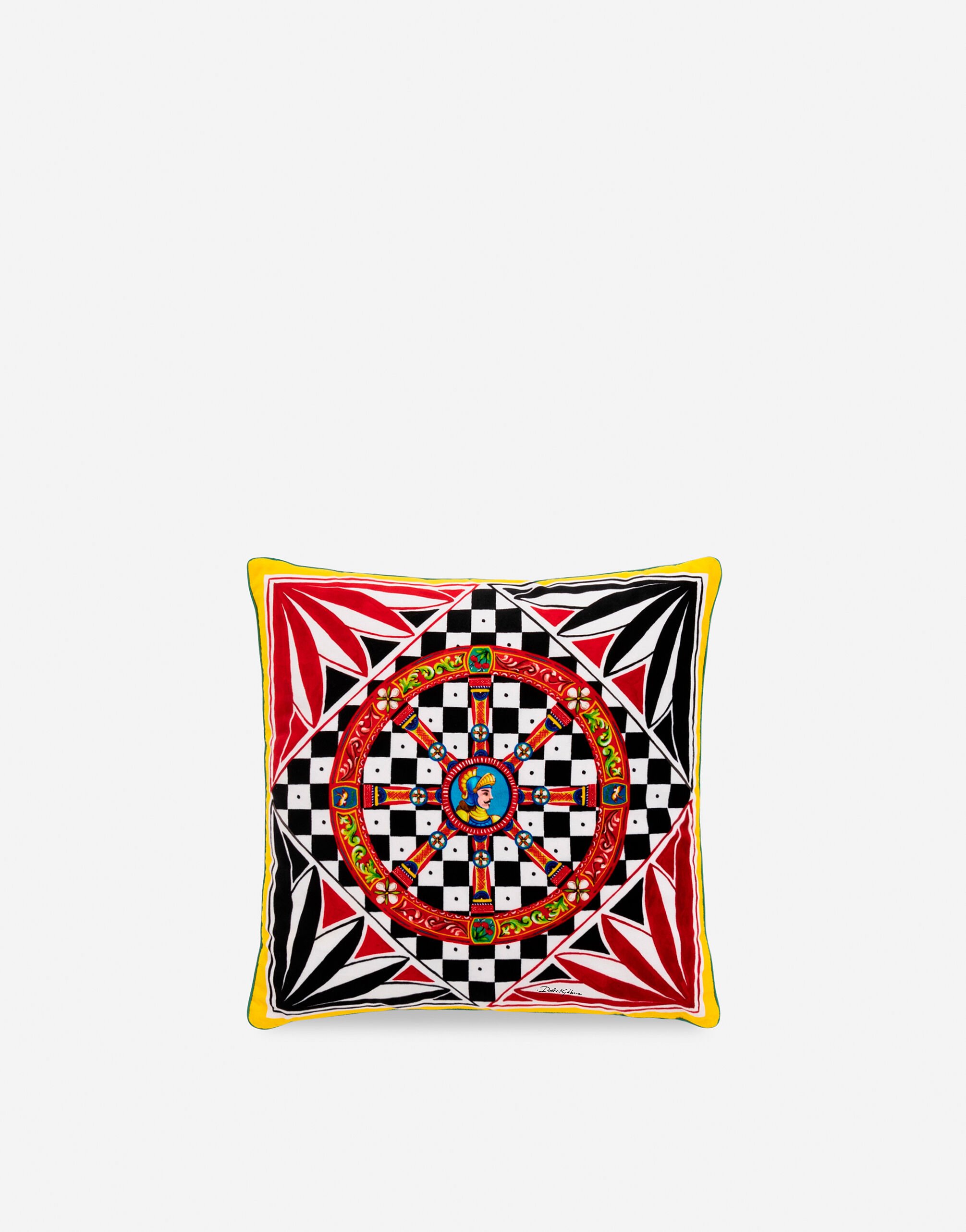 Dolce & Gabbana Velvet Cushion small Multicolor TCE001TCAA1