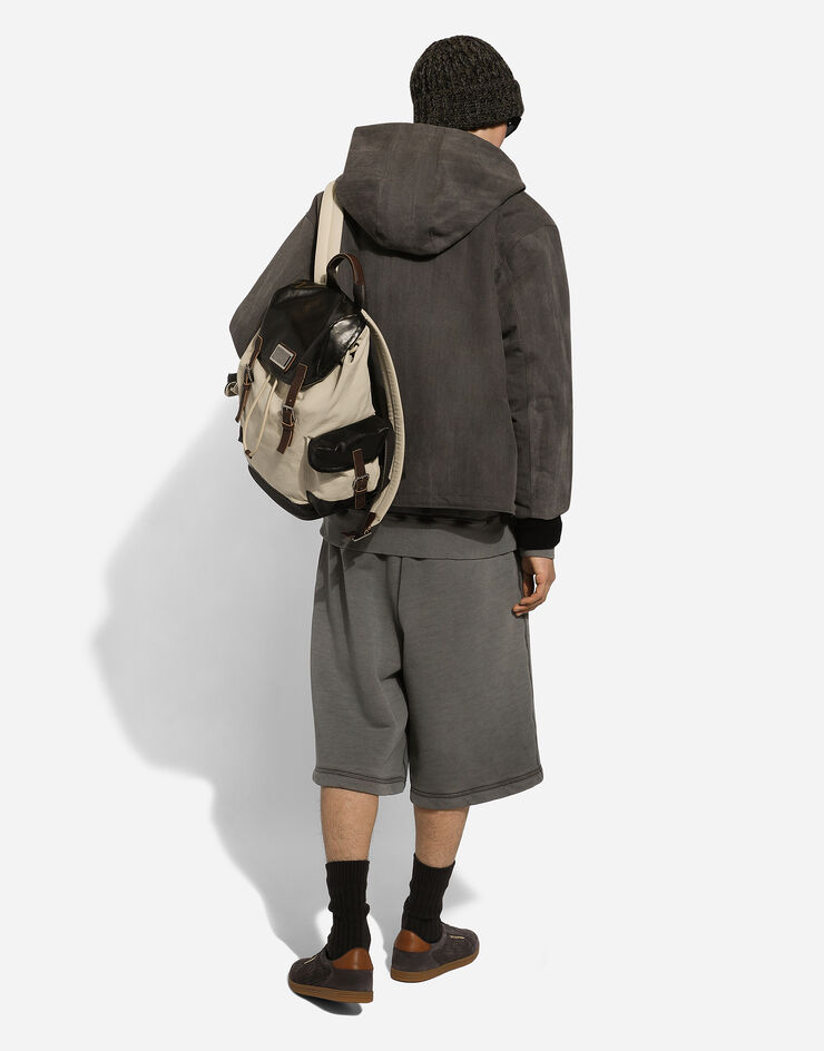 Dolce & Gabbana 衬垫含衬连帽飞行夹克 灰 G9BASTHUMT0