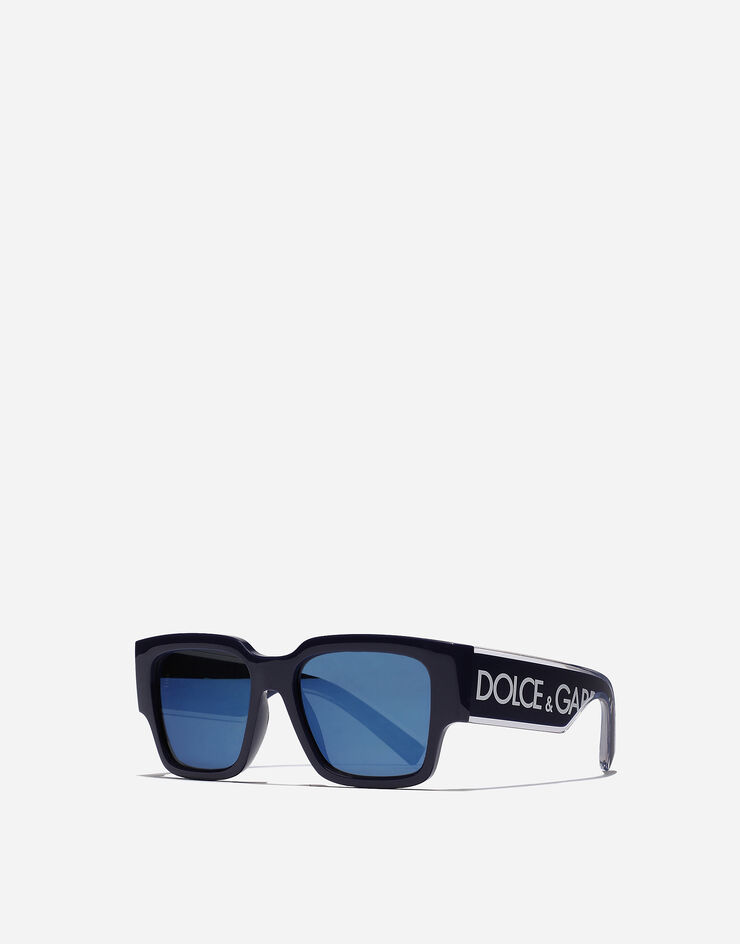 Dolce & Gabbana DNA 로고 선글라스 블루 VG600JVN455