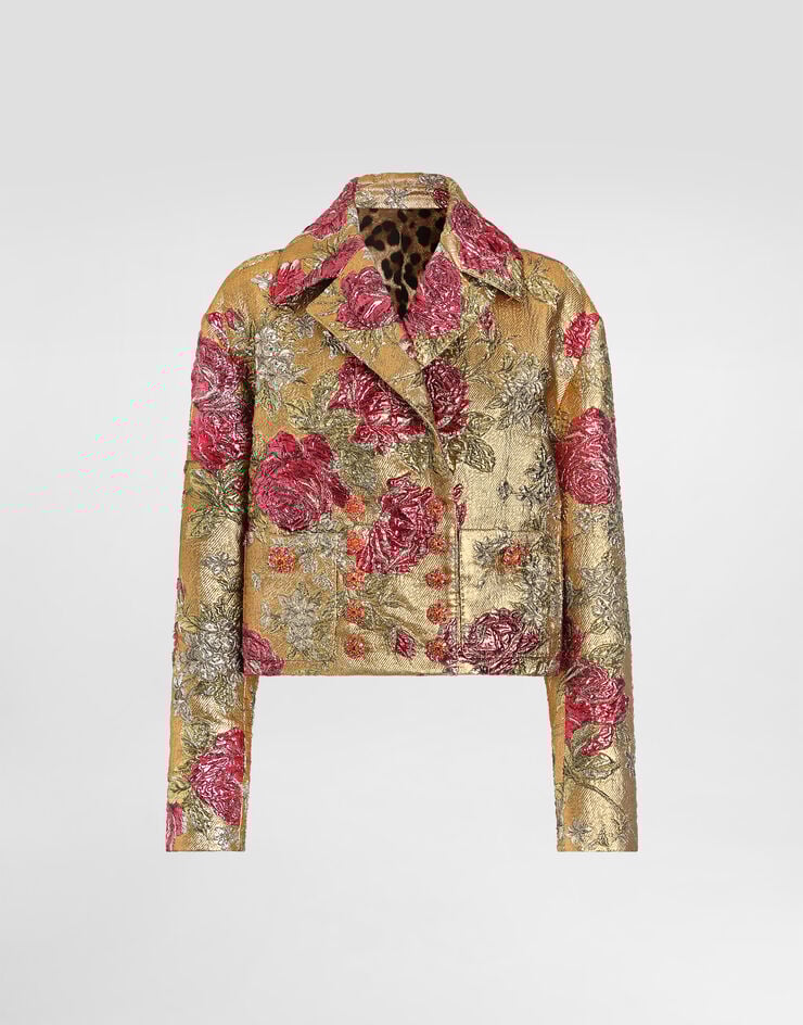 Dolce & Gabbana Giacca doppiopetto in jacquard floreale Dolce & Gabbana Giacca doppiopetto in jacquard floreale Multicolore F27JHZHJMRJ
