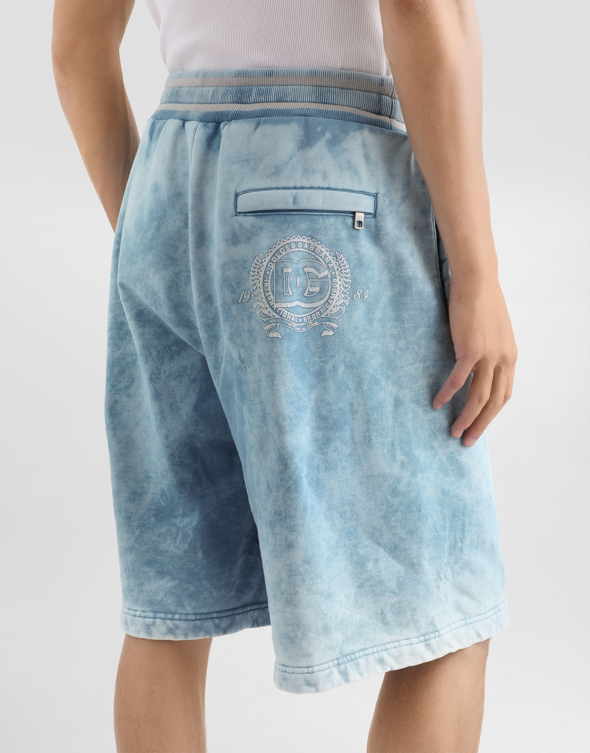 Treated jersey bermuda shorts - thumbnail 5