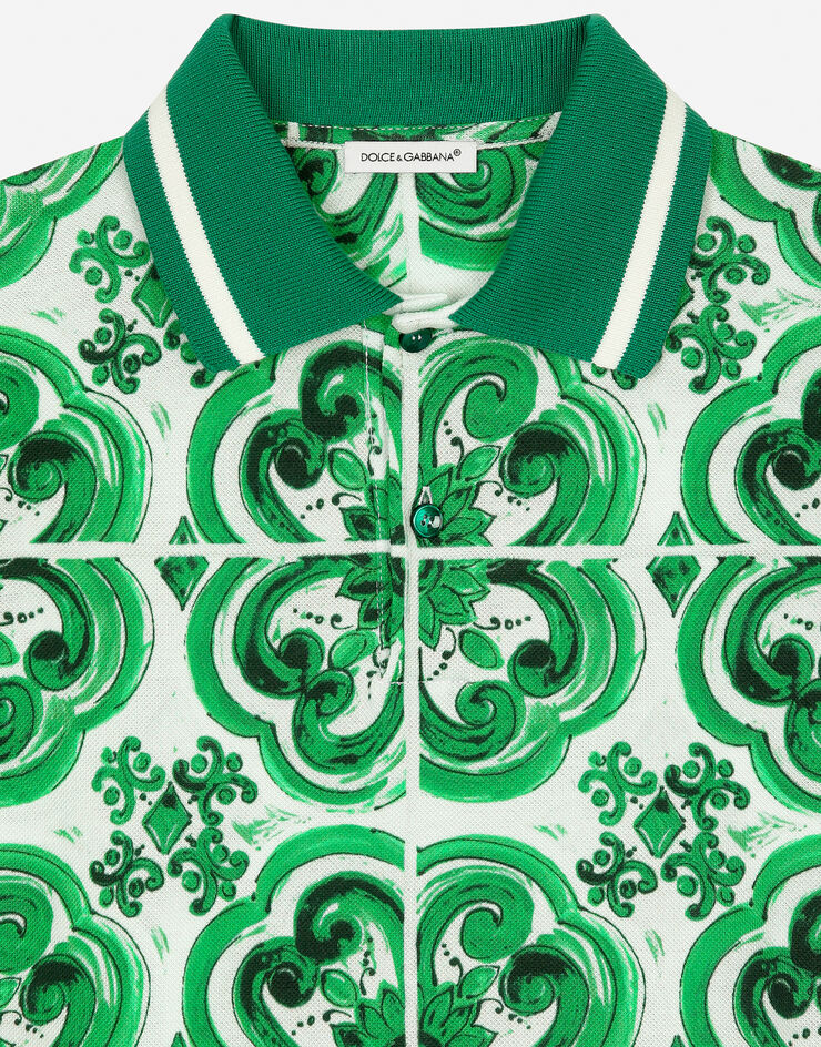 Dolce & Gabbana POLO M/C Print L4JTIBII7CZ