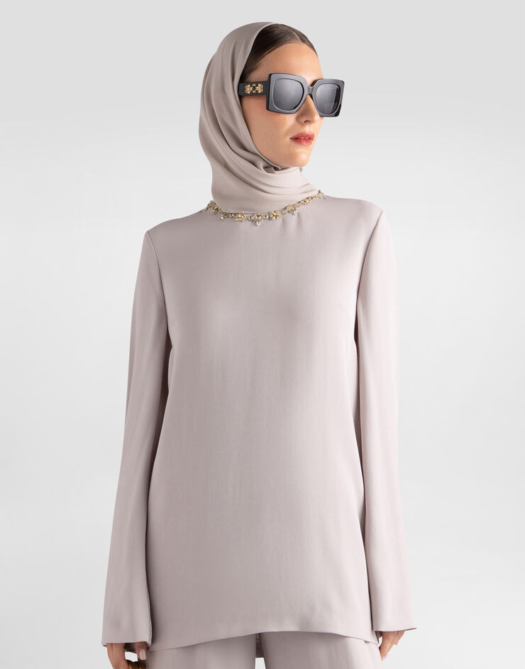 Dolce & Gabbana Embroidered fabric top Multicolor I7547ZGDDP5