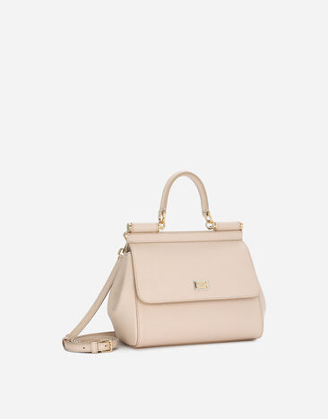 Dolce & Gabbana Small Sicily handbag in dauphine calfskin Pink BB6003A1001