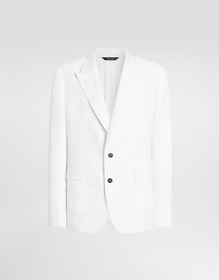 Dolce & Gabbana Sicilia light single-breasted linen jacket Dolce & Gabbana Sicilia light single-breasted linen jacket White G2QS6TGK444