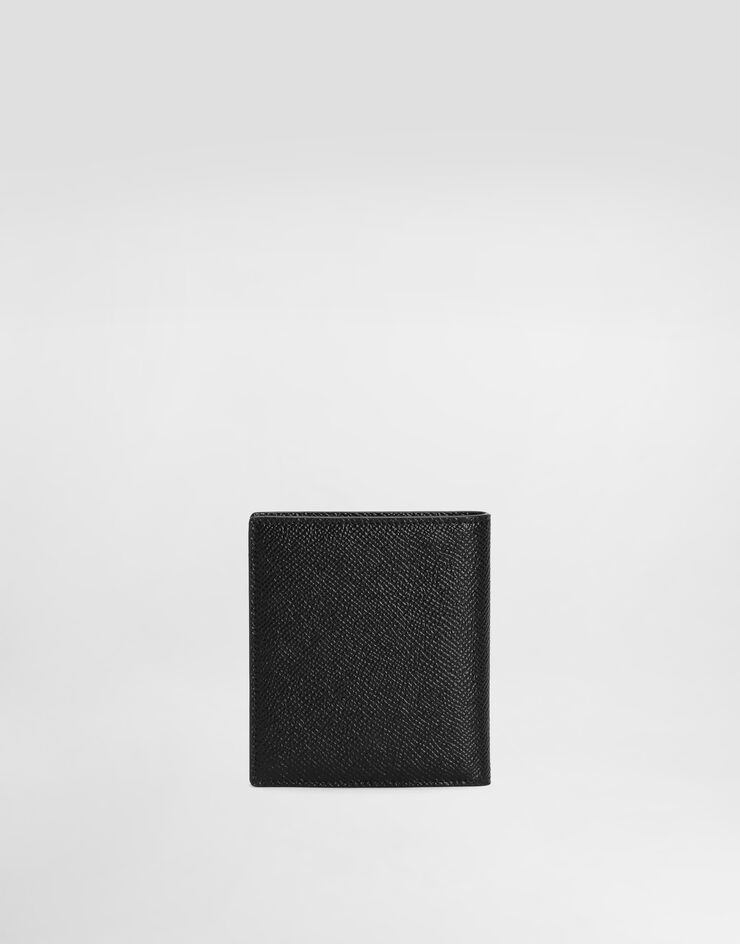 Dolce & Gabbana Dauphine-print calfskin bifold card holder Black BP3324AG219