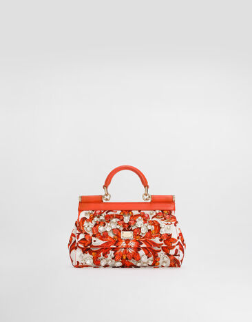Dolce & Gabbana Mini Sicily handbag with bezels Multicolor BB7116B0815