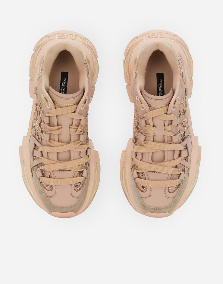 Dolce & Gabbana Mixed-material Airmaster sneakers Beige CK2283A5195