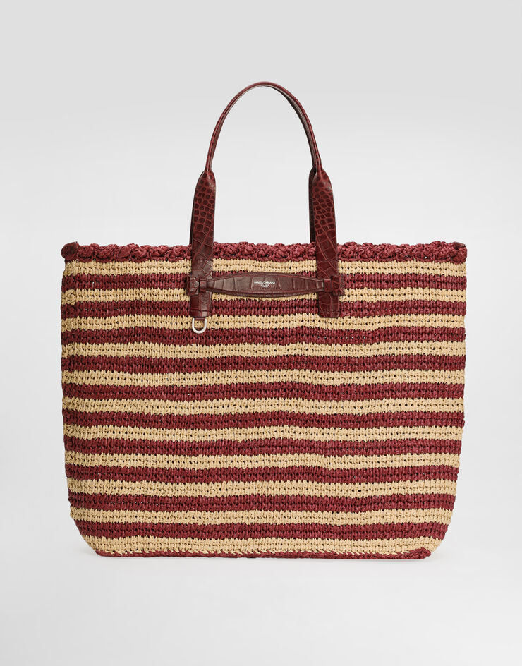 Dolce & Gabbana Bolso shopper de rafia Multicolor BM2453A9U63