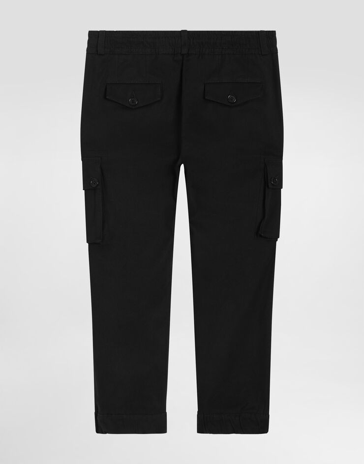 Dolce & Gabbana Gabardine cargo trousers Black L45P22FUFJH