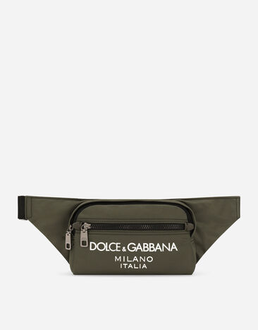 Dolce & Gabbana Small nylon belt bag Black BM2385AV956