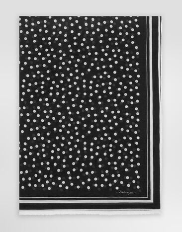 Dolce & Gabbana Polka-dot modal and cashmere scarf Dolce & Gabbana Polka-dot modal and cashmere scarf Print FS184AGDCFZ
