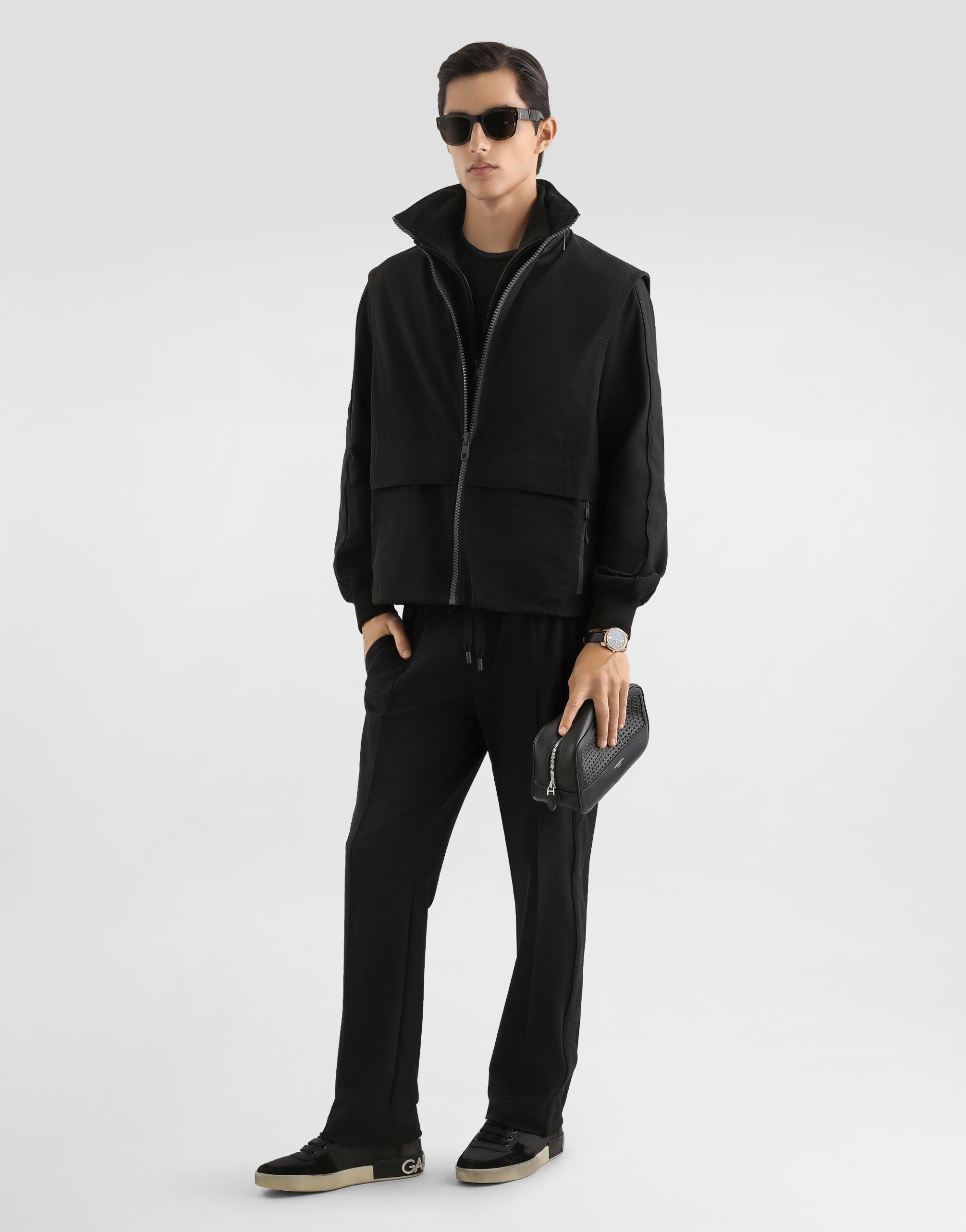 Technical jersey sweatshirt in Black for Men | Dolce&Gabbana® US