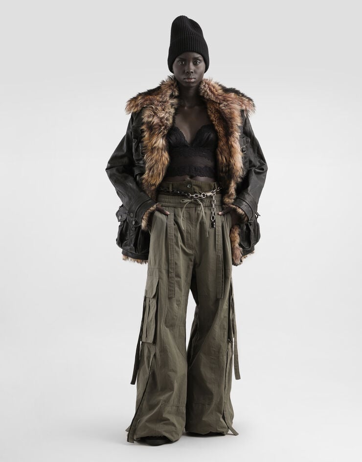 Dolce & Gabbana Waxed faille trousers Multicolor FTDGXTHUMS8