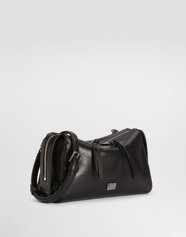Dolce & Gabbana Vittoria tempesta calfskin shoulder bag Black BM2049AU994