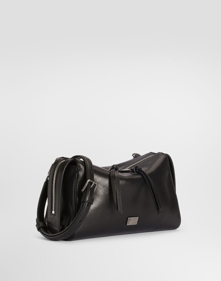 Dolce & Gabbana Vittoria tempesta calfskin shoulder bag Dolce & Gabbana Vittoria tempesta calfskin shoulder bag Black BM2049AU994