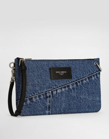 Dolce & Gabbana Neceser de denim Azul BP3343AQ760