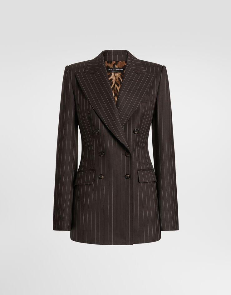 Dolce & Gabbana 西装外套 Turlington 斜纹 双排扣 细条纹 多色 F29QFTGDD1H