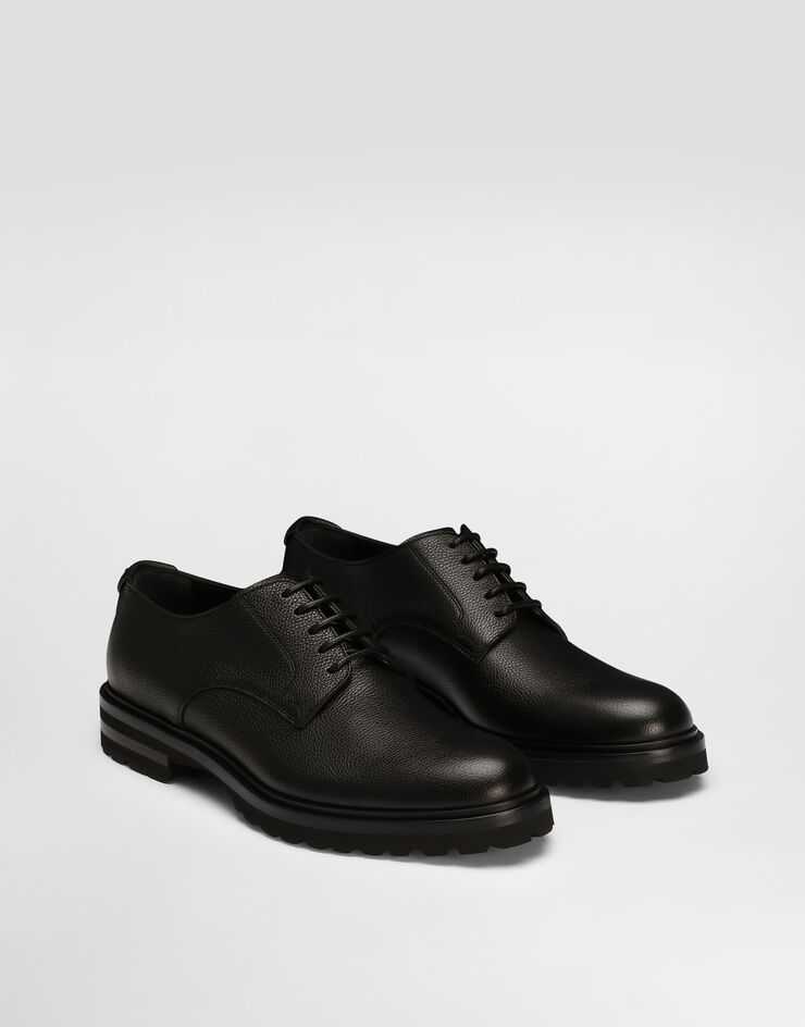Dolce & Gabbana Derby in pelle di vitello granato Nero A10852A9P45
