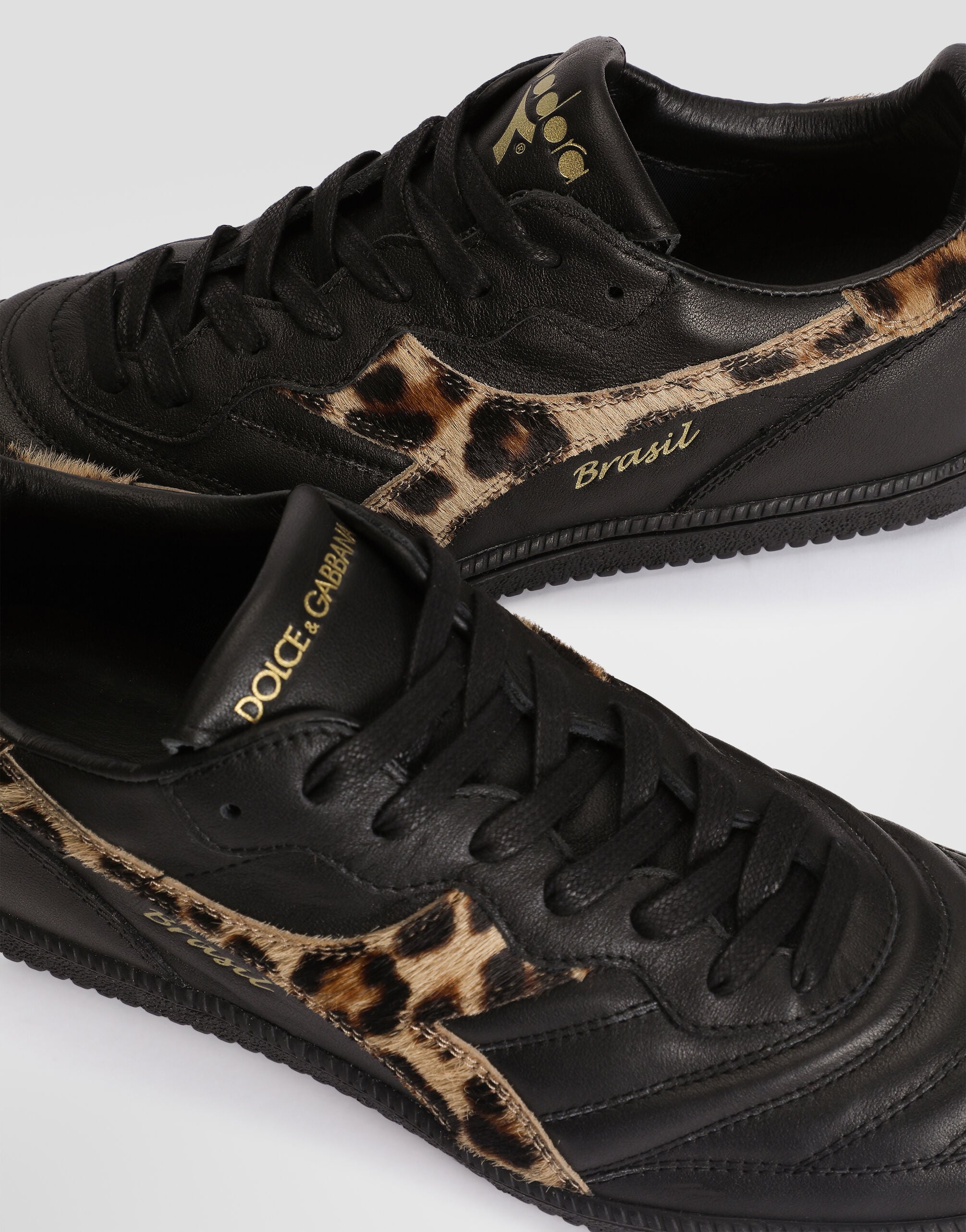 Dolce&Gabbana x Diadora calfskin sneakers in Multicolor for Men