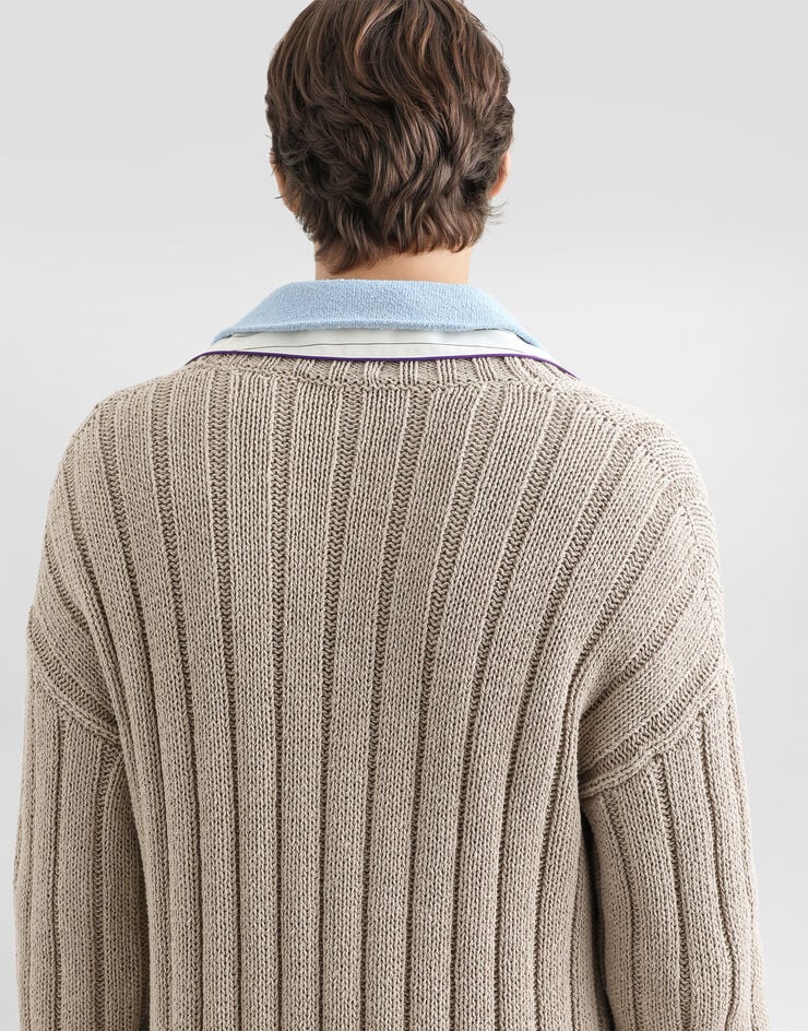 Dolce & Gabbana Cotton-blend cardigan Beige GXVG0TJGMHJ