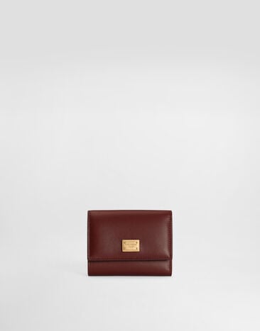 Dolce & Gabbana Plongé calfskin wallet Bordeaux BI0770A9S25