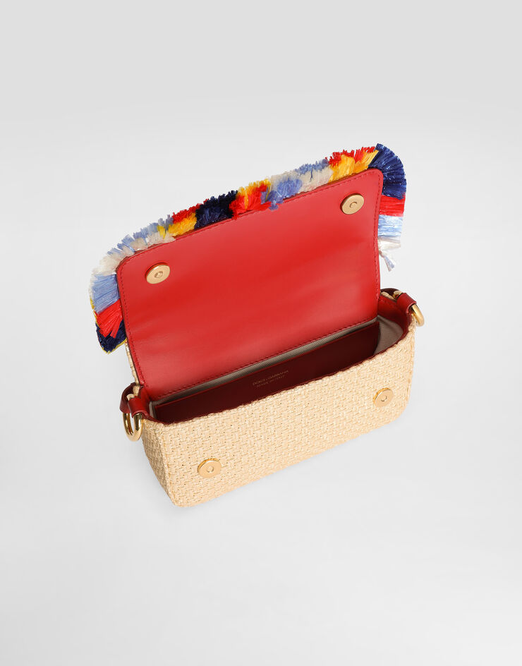 Dolce & Gabbana 3.5 shoulder bag in raffia Multicolor BB7949A0513