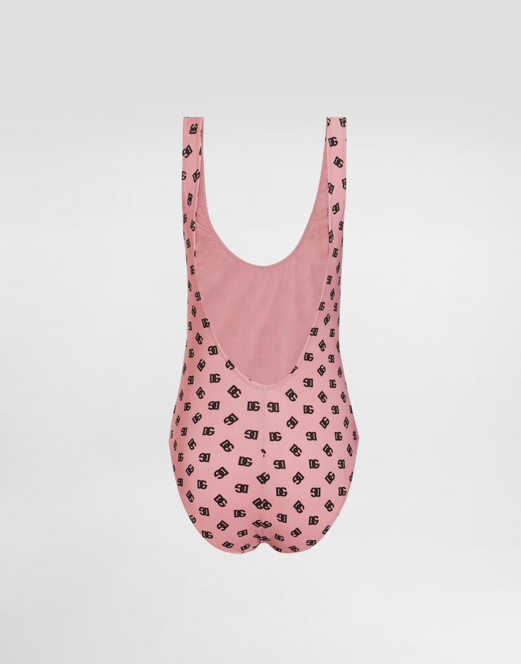 Dolce & Gabbana Sportbadeanzug mit DG-Logoprint allover Drucken O9A46JON02A