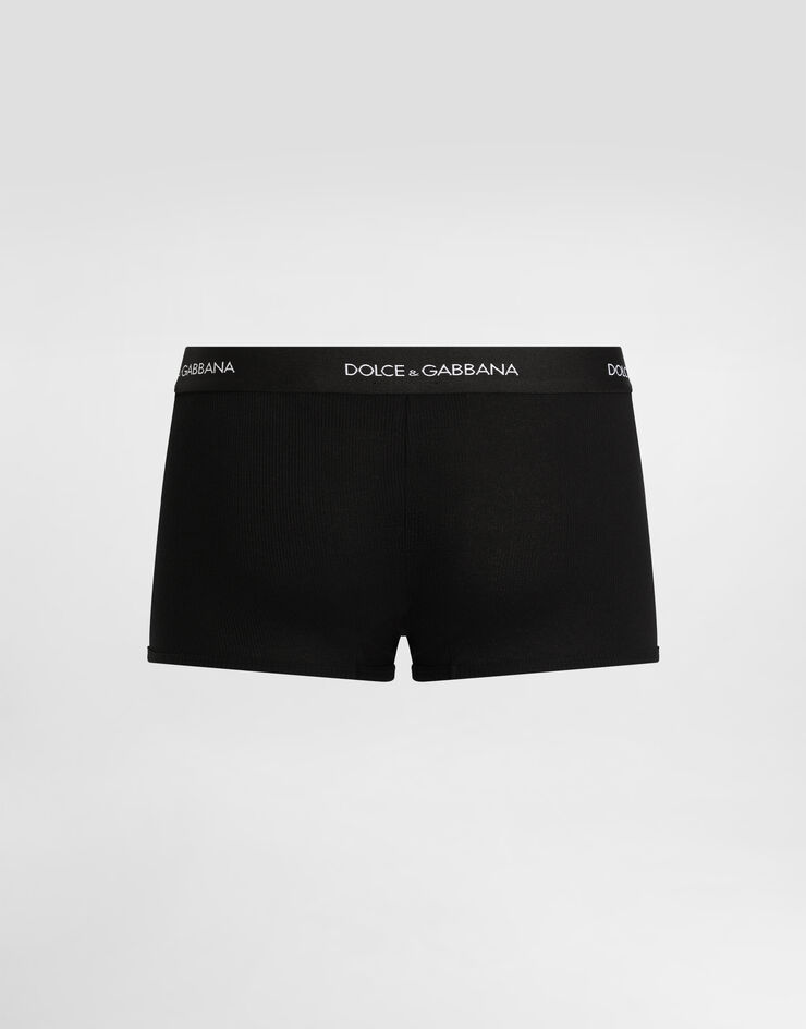 Dolce & Gabbana بوكسر بقصة عادية من قطن جيرسي ضمن حزمة من اثنين أسود M9D87JONN96