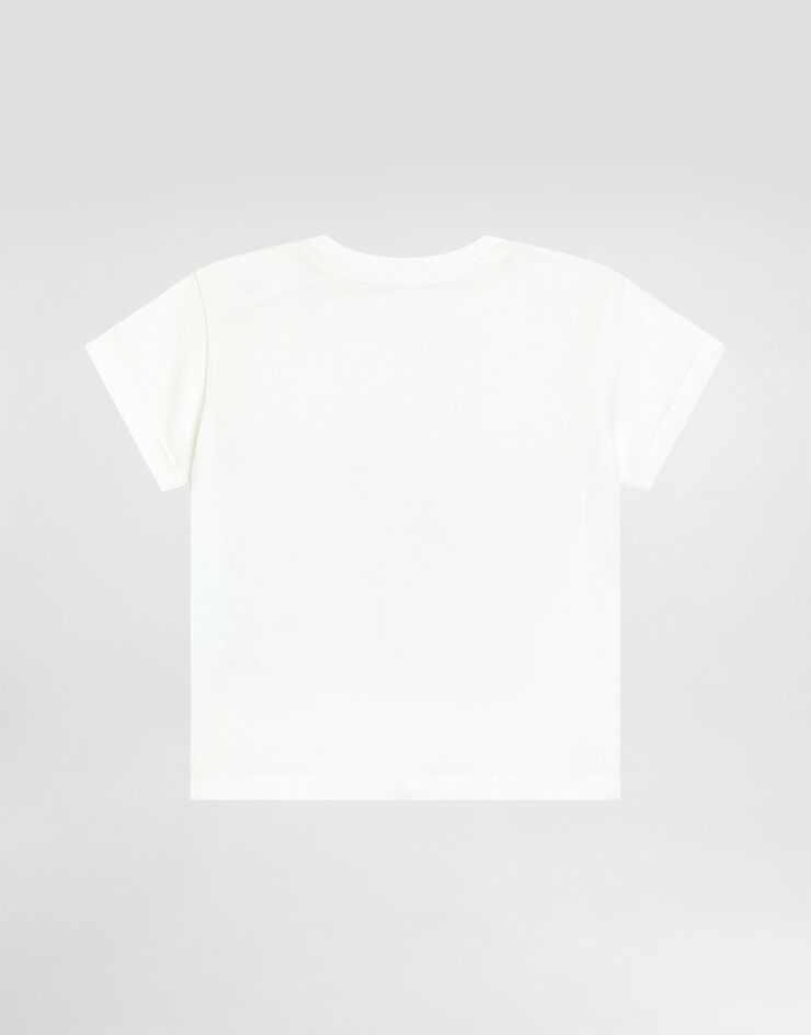 Dolce & Gabbana Dolce&Gabbana 徽标平纹针织 T 恤 白 L1JTEYG7OK2