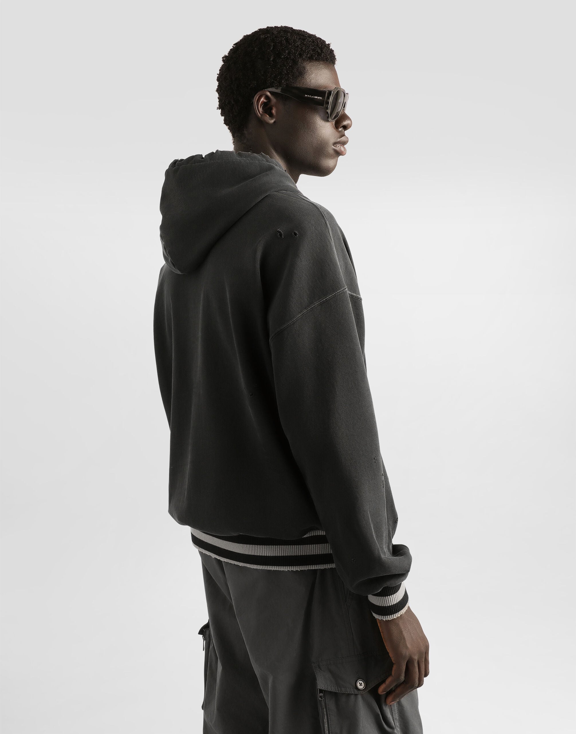 Multicolorのメンズ Hooded sweatshirt with print | Dolce&Gabbana®