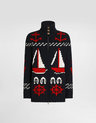 Dolce & Gabbana Cotton intarsia cardigan Dolce & Gabbana Cotton intarsia cardigan Multicolor GXVASTJGMKV