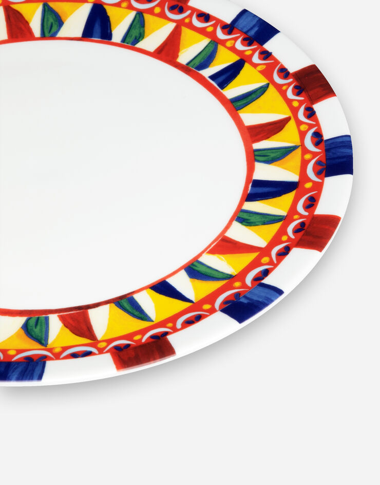 Dolce & Gabbana Assiette de présentation en Porcelaine Multicolore TC0010TCA31