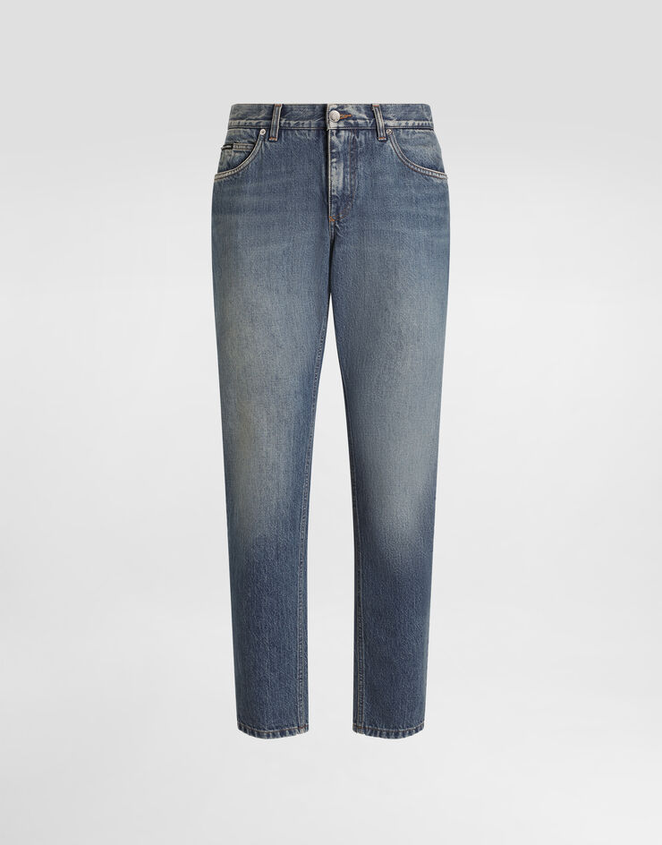 Dolce & Gabbana Regular cotton jeans Multicolor GYJCCDG8NR9
