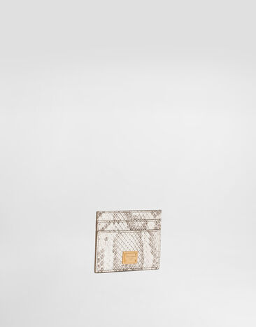 Dolce & Gabbana Python card holder White BI0330A2J56