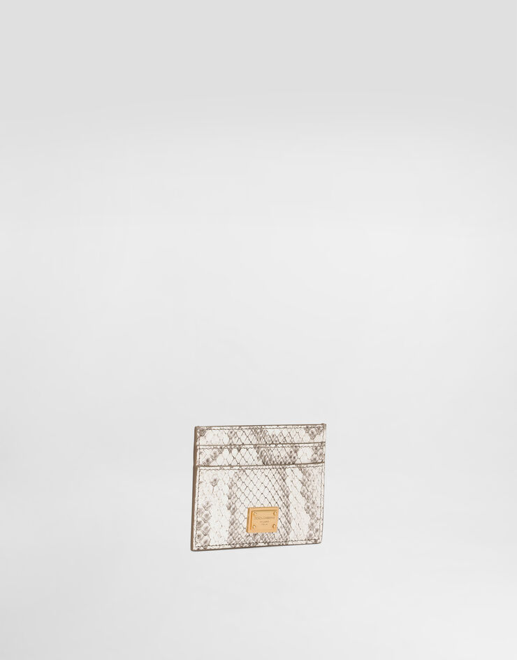 Dolce & Gabbana Python card holder Dolce & Gabbana Python card holder White BI0330A2J56