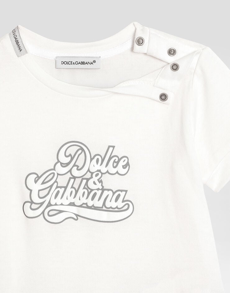 Dolce & Gabbana 2-piece jersey gift set with print Multicolor L1JO6TG7PTZ