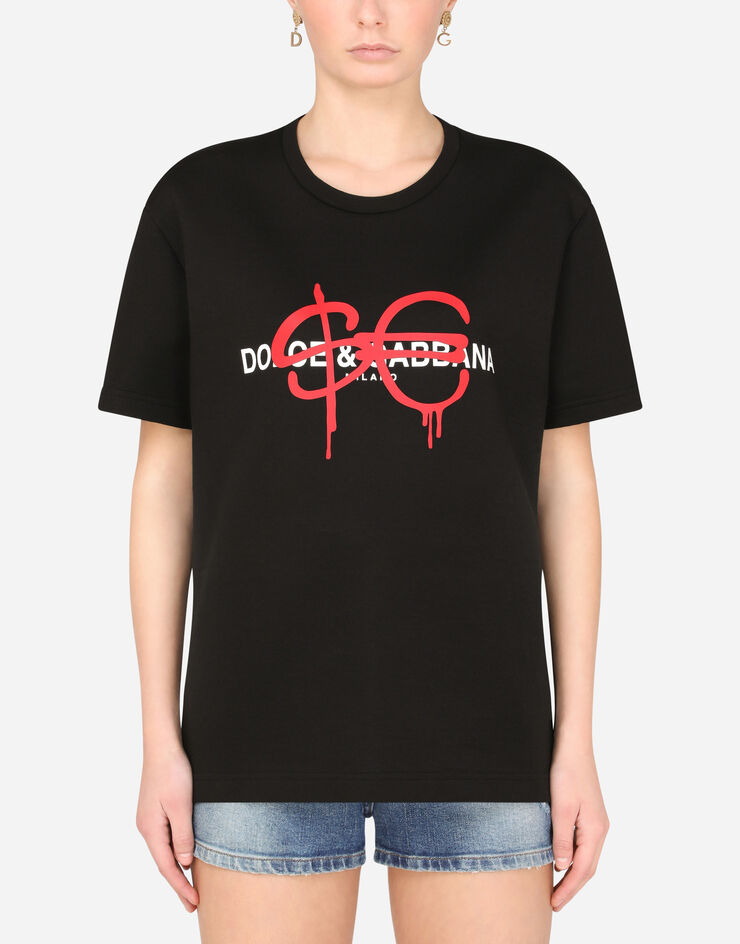 Dolce & Gabbana Sfera Ebbasta x Dolce&Gabbana t-shirt Black I8484MG7YTG