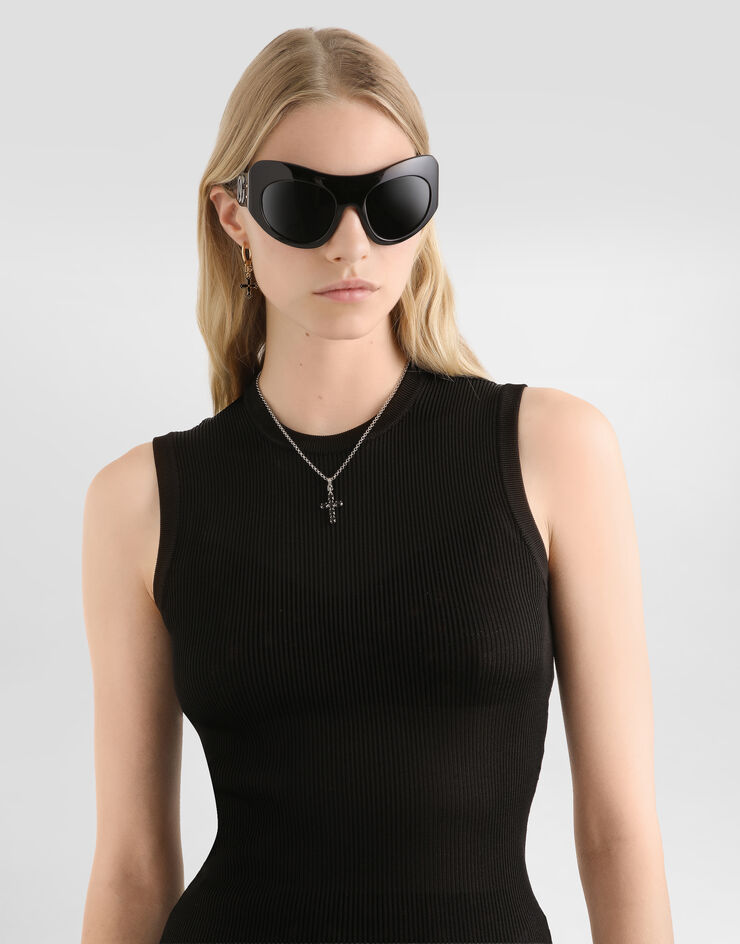 Dolce & Gabbana Débardeur en viscose Noir FXT53TJAIRZ