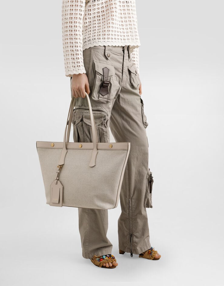 Dolce & Gabbana Shopper Atene aus Textil Mehrfarbig BB7826AN236