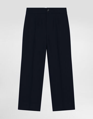 Dolce & Gabbana Wool canvas trousers Blue L44P92FU28G