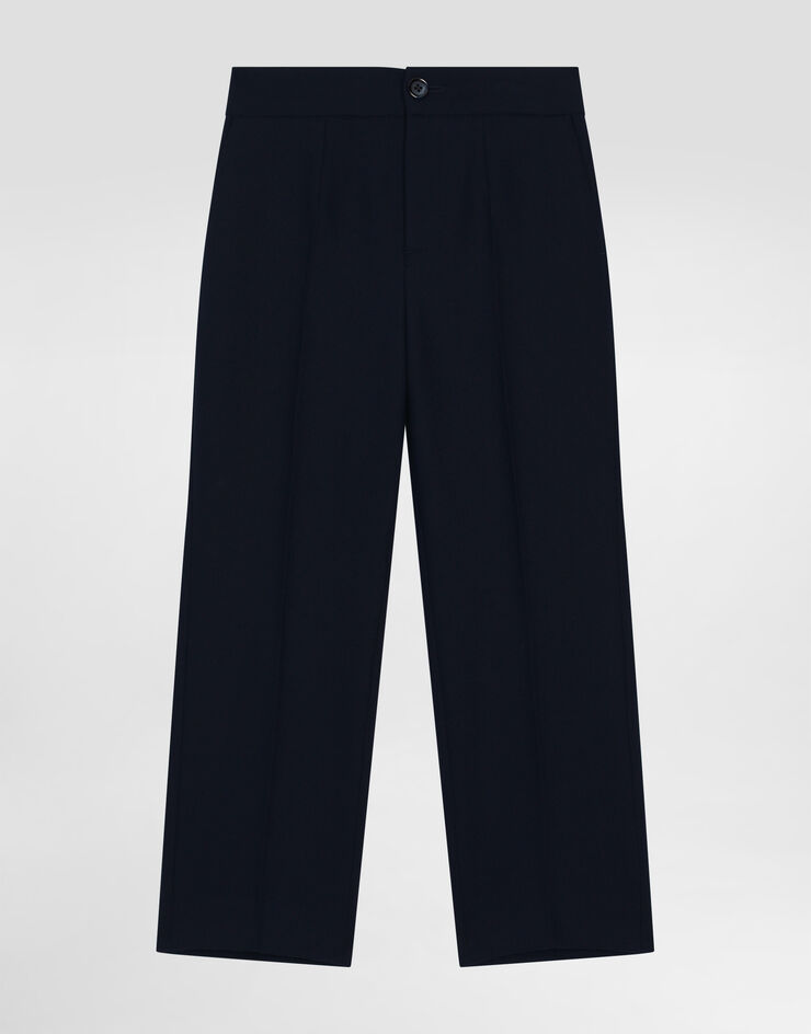 Dolce & Gabbana Wool canvas trousers Blue L44P92FU28G