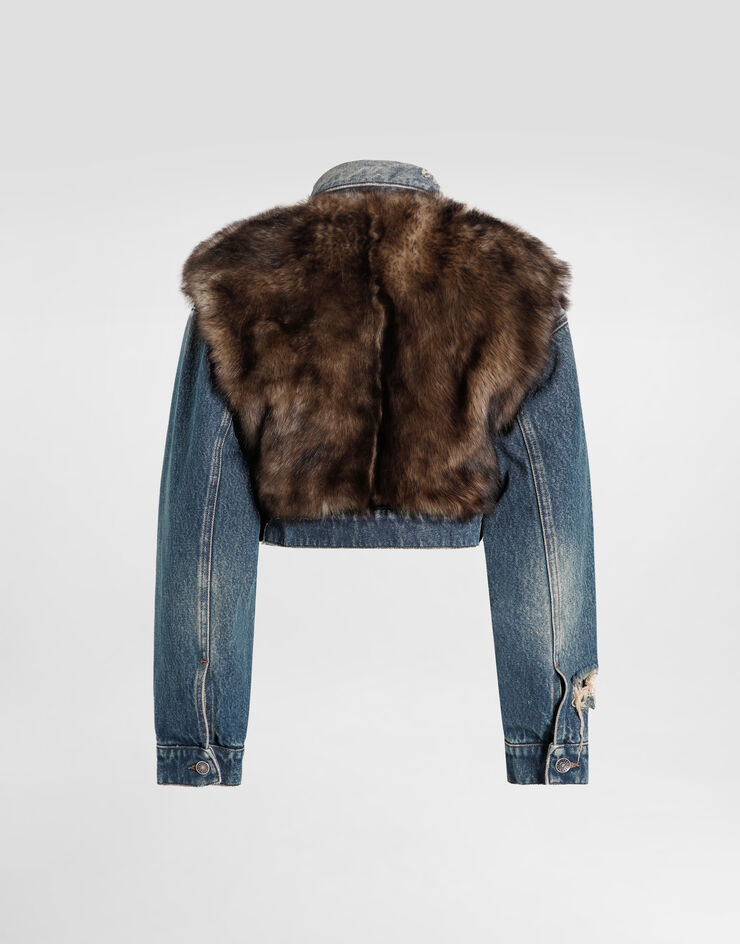 Dolce & Gabbana Denim jacket Multicolor F9U01ZG8NR4