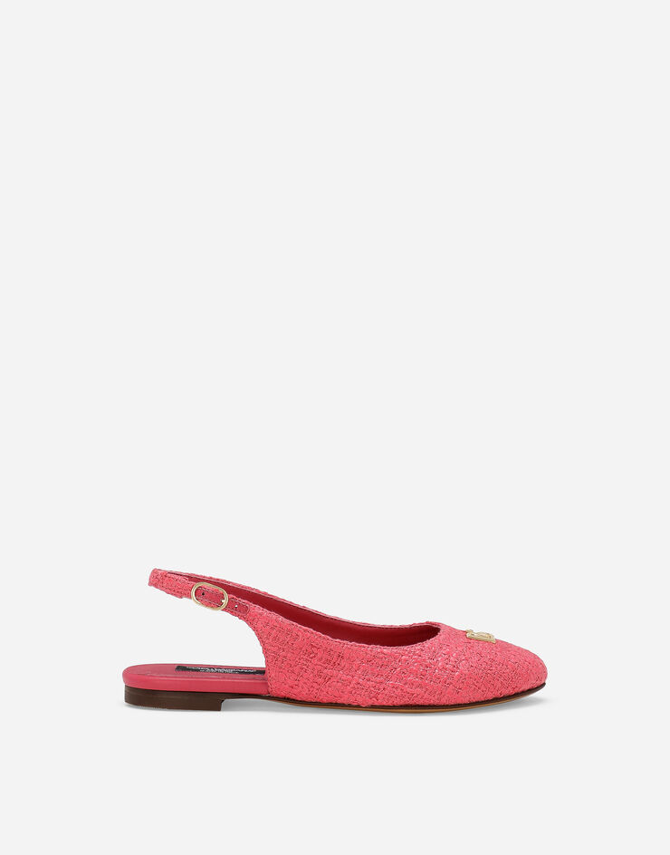 Dolce & Gabbana Slingback aus Spitze Fuchsia D11145A7260