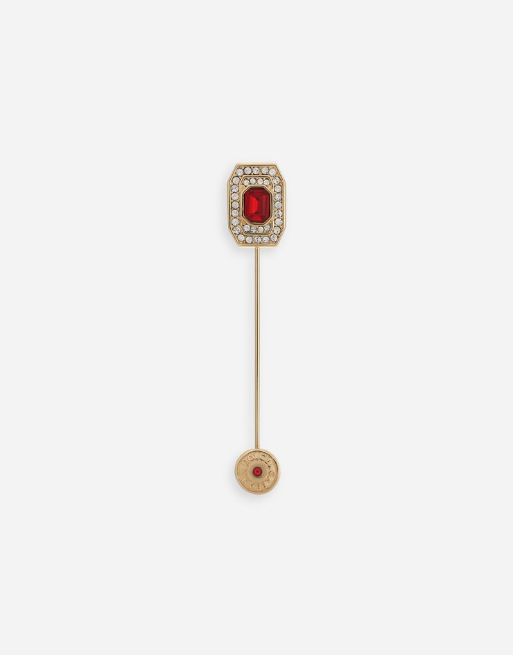Dolce & Gabbana Брошь со стразами красный WPM1S2W1111